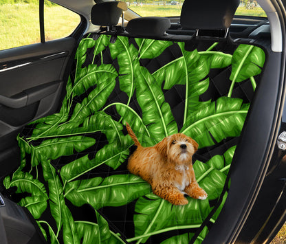 Banana Leaf Pattern Print Design BL01 Rear Dog  Seat Cover