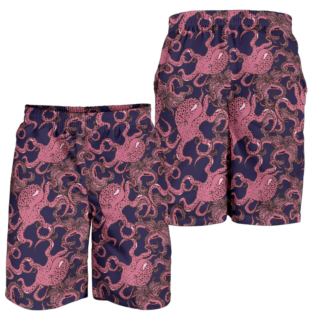 Octopus Pattern Print Design A03 Mens Shorts