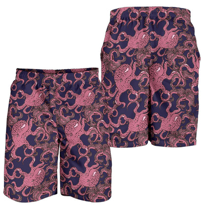 Octopus Pattern Print Design A03 Mens Shorts