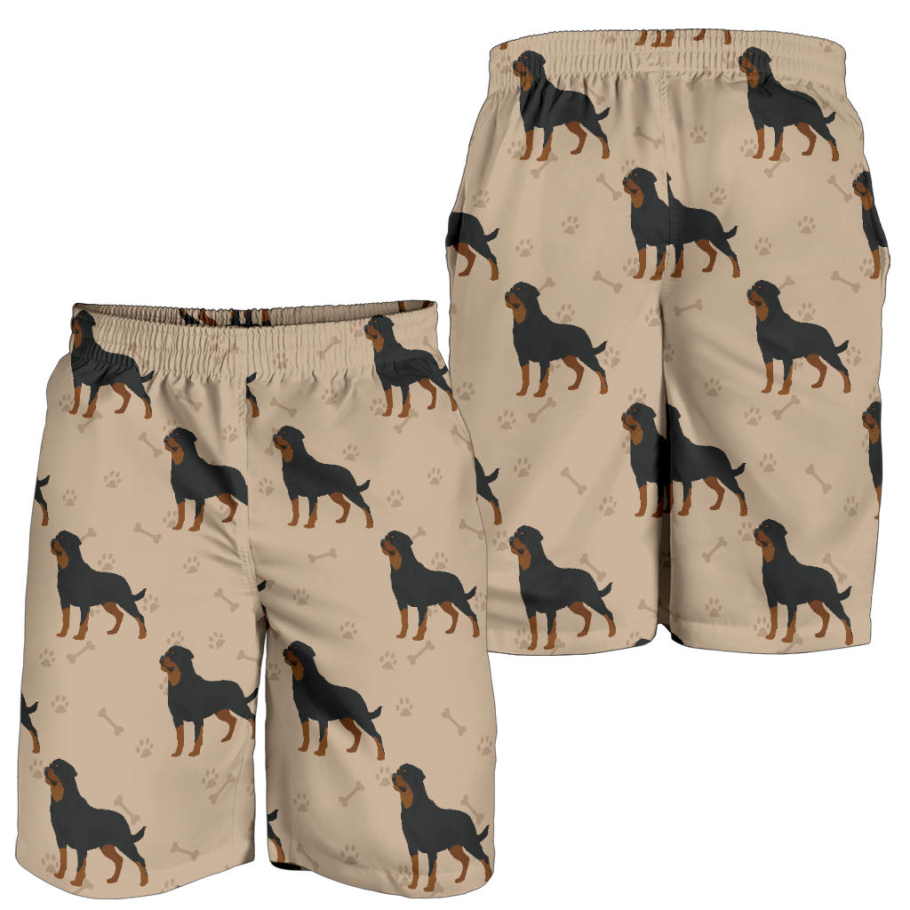 Rottweiler Pattern Print Design A01 Mens Shorts