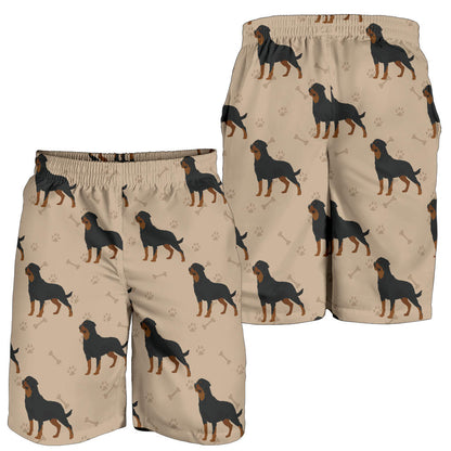 Rottweiler Pattern Print Design A01 Mens Shorts