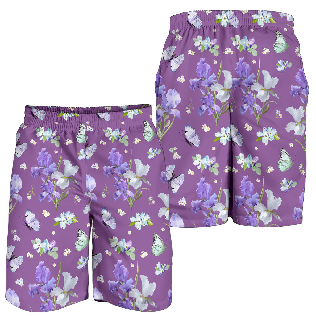 Iris Pattern Print Design IR09 Mens Shorts