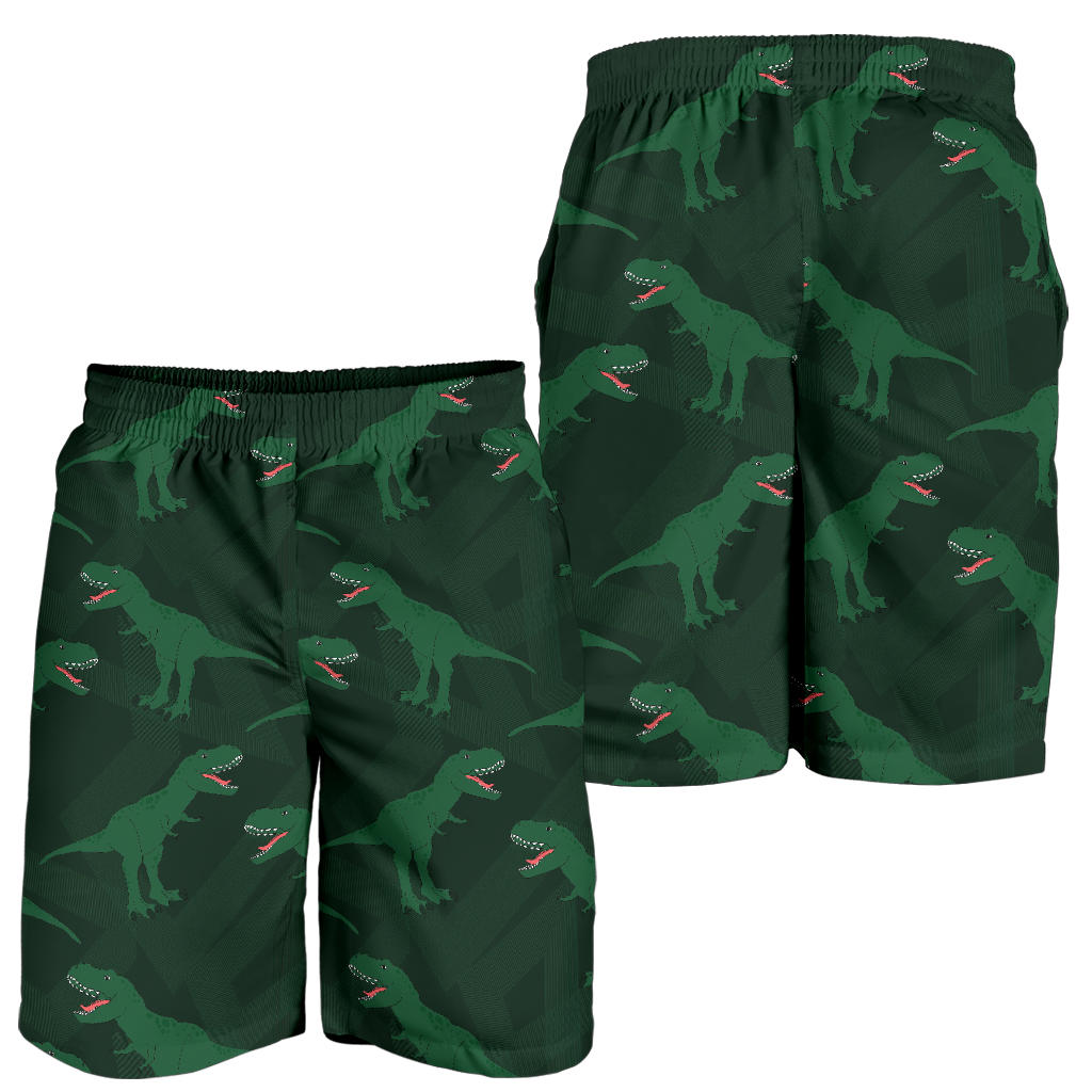 T Rex Pattern Print Design A06 Mens Shorts