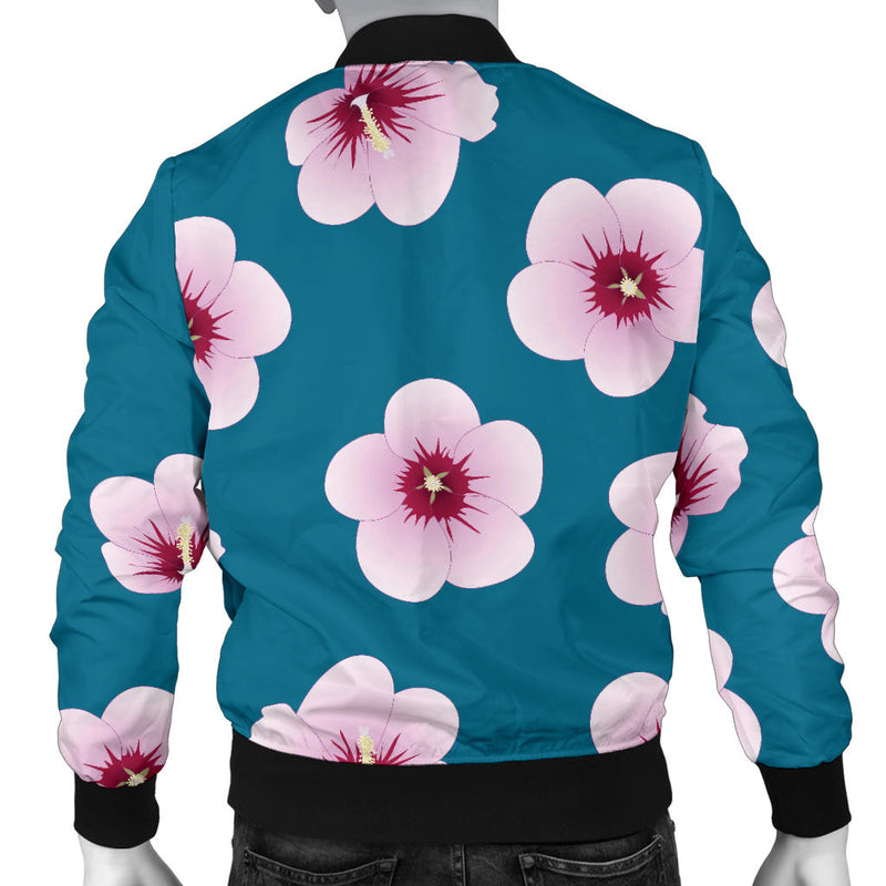 Cherry Blossom Pattern Print Design CB08 Men Bomber Jacket