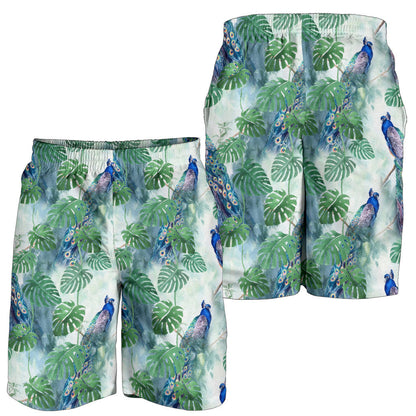 Peacock Pattern Print Design A02 Mens Shorts