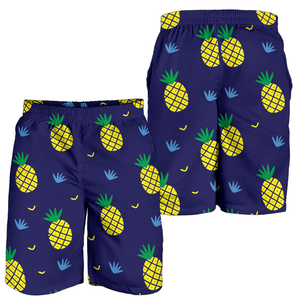 Pineapple Pattern Print Design A01 Mens Shorts