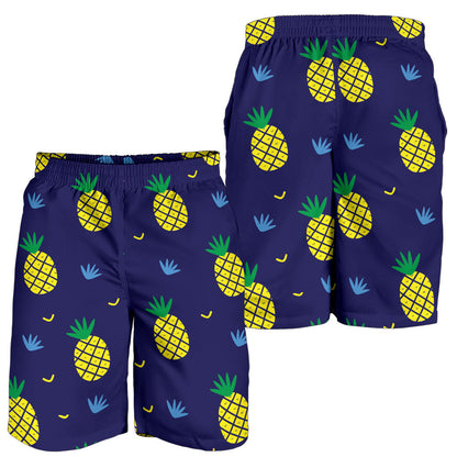 Pineapple Pattern Print Design A01 Mens Shorts