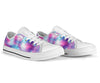 Tie Dye Blue Pink White Bottom Low Top Shoes