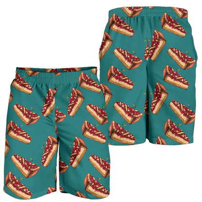 Cheesecake Cherry Pattern Print Design CK03 Mens Shorts