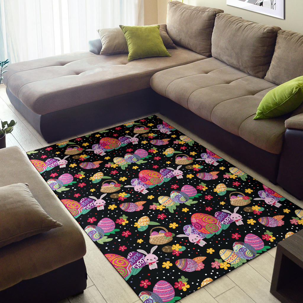Easter Eggs Pattern Print Design RB06 Area Rugs