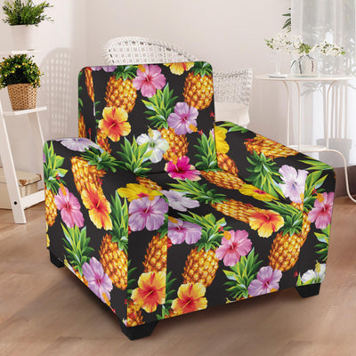 Pineapple Hibiscus Armchair Slipcover