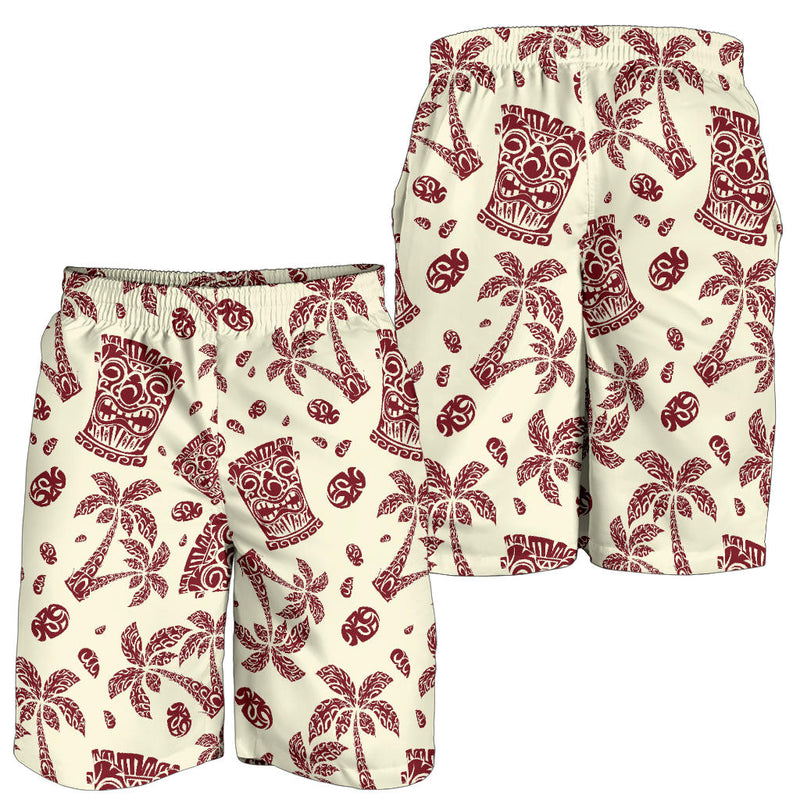 Tiki Tribal Symbol Palm Tree Mens Shorts