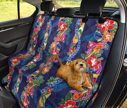 Hawaiian Themed Pattern Print Design H04 Rear Dog  Seat Cover