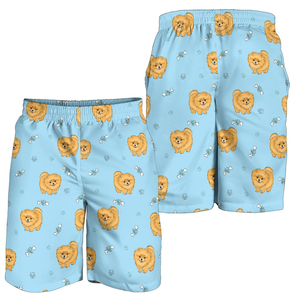 Pomeranians Pattern Print Design A03 Mens Shorts