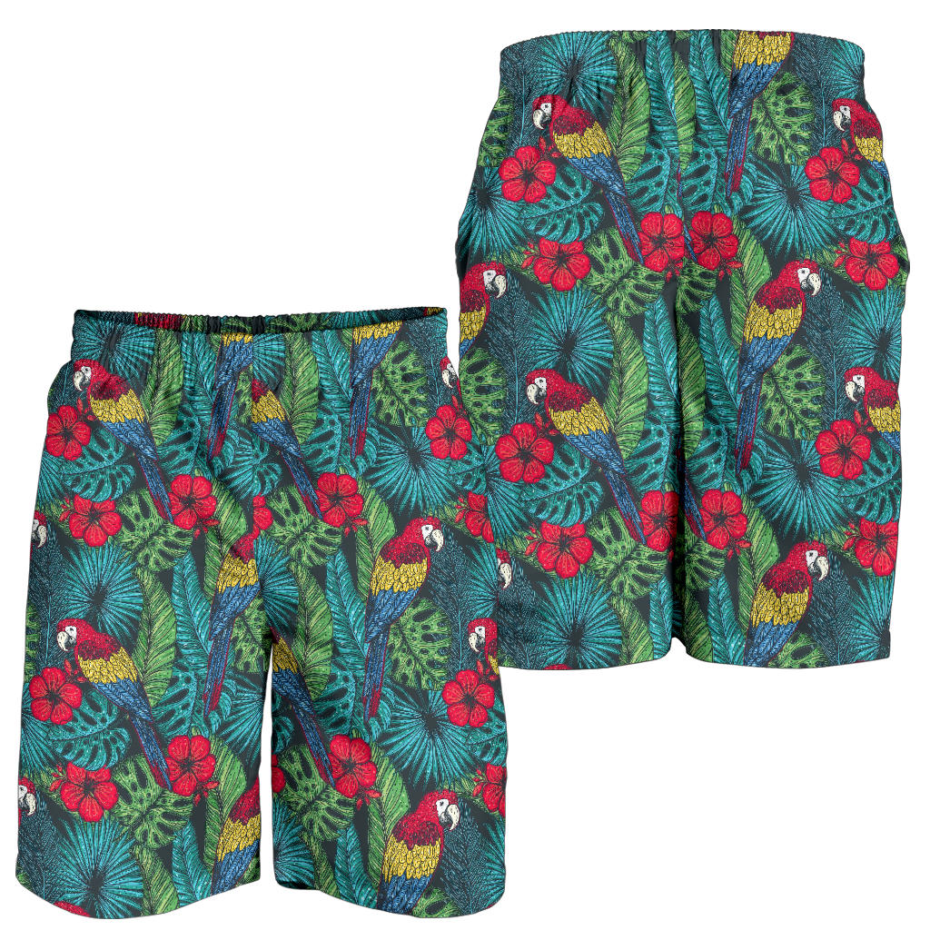 Parrot Pattern Print Design A05 Mens Shorts