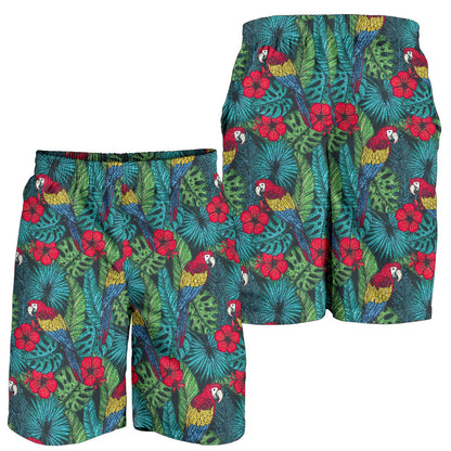 Parrot Pattern Print Design A05 Mens Shorts