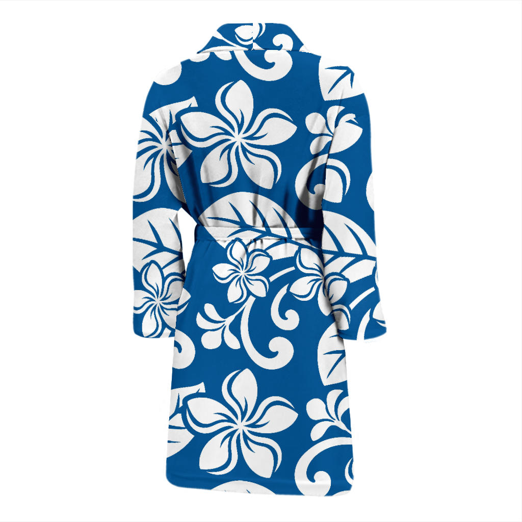 Plumeria Pattern Print Design PM013 Men Bathrobe
