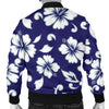 Hibiscus Pattern Print Design HB010 Men Bomber Jacket