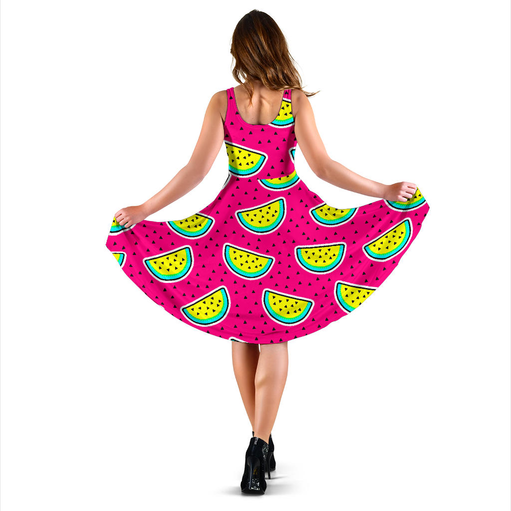 Watermelon Pattern Print Design WM04 Midi Dress