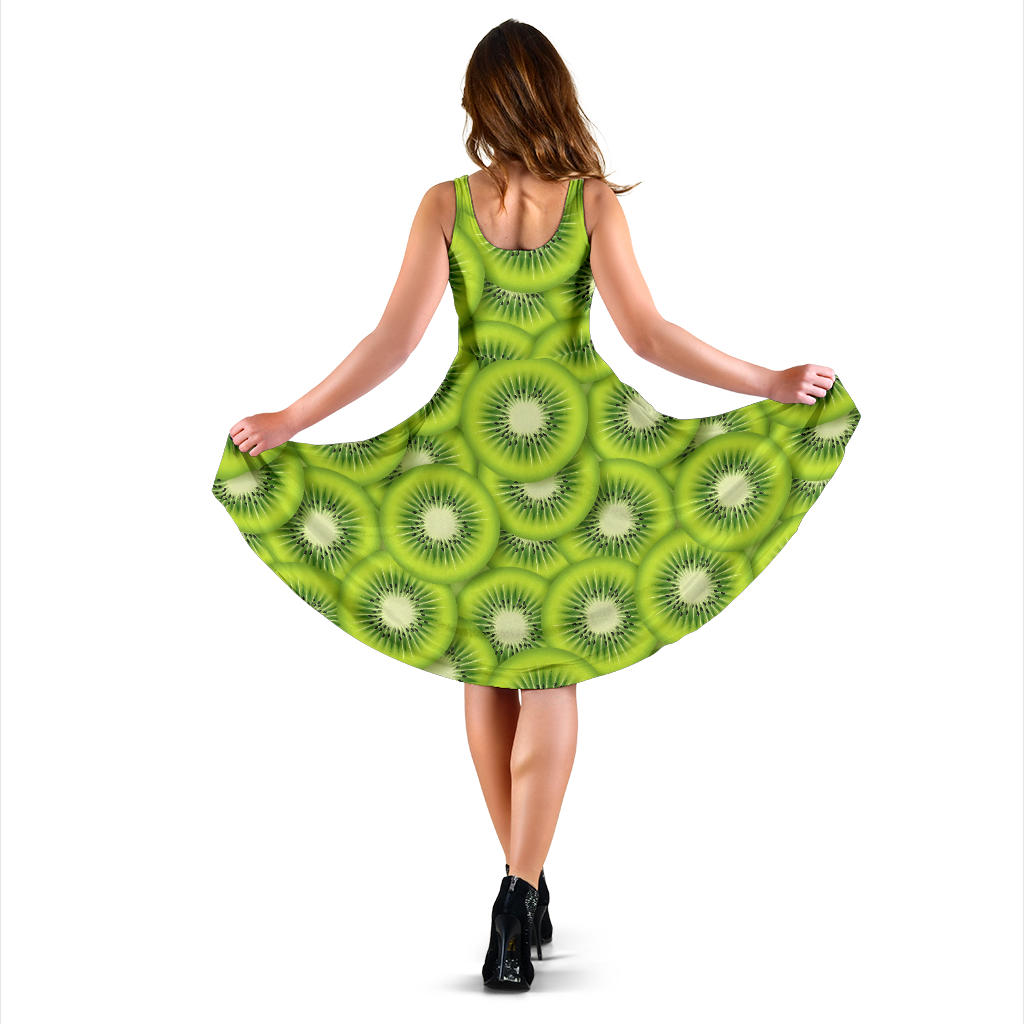 Kiwi Pattern Print Design KW01 Midi Dress