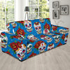 Sugar Skull Rose Pattern Sofa Slipcover