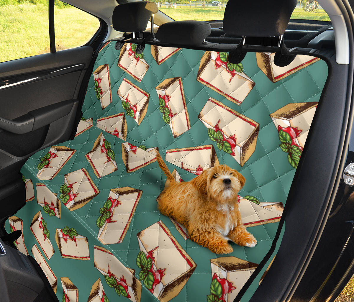 Cheesecake Pattern Print Design CK02 Rear Dog  Seat Cover