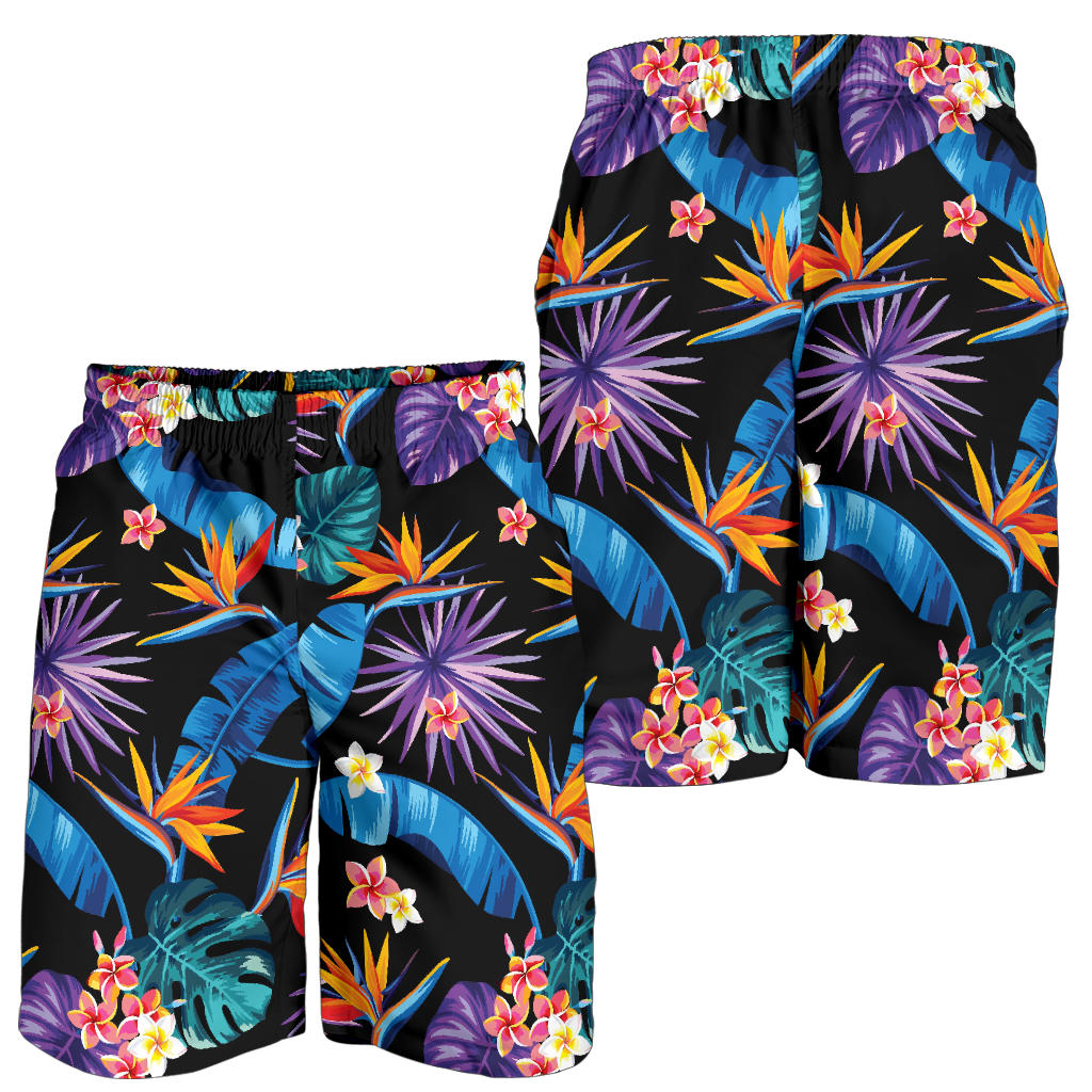 Tropical Flower Pattern Print Design TF018 Mens Shorts