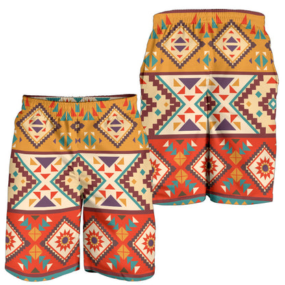 Navajo Pattern Print Design A01 Mens Shorts