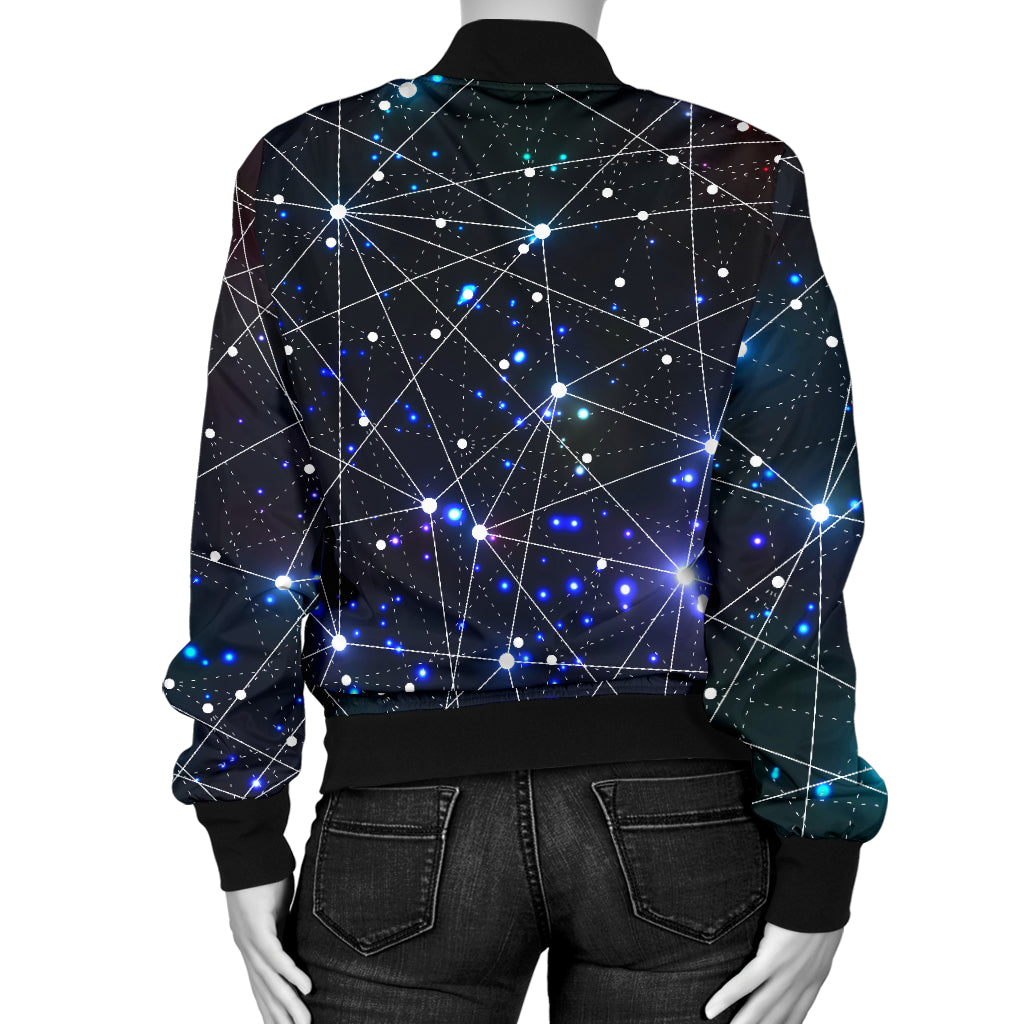 Cosmic Pattern Print Design 01 Women's Bomber Jacket