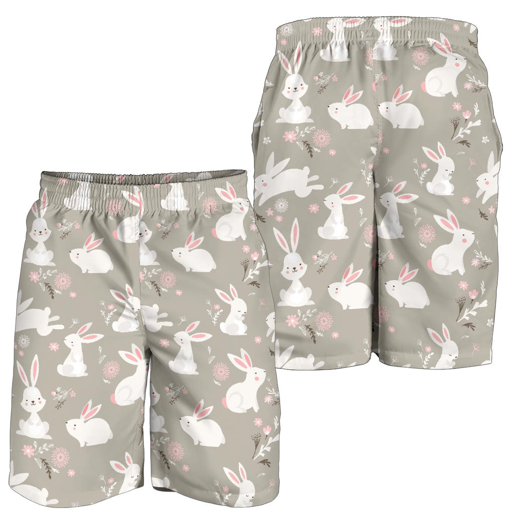 Rabbit Pattern Print Design RB03 Mens Shorts