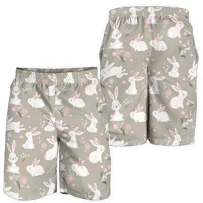Rabbit Pattern Print Design RB03 Mens Shorts