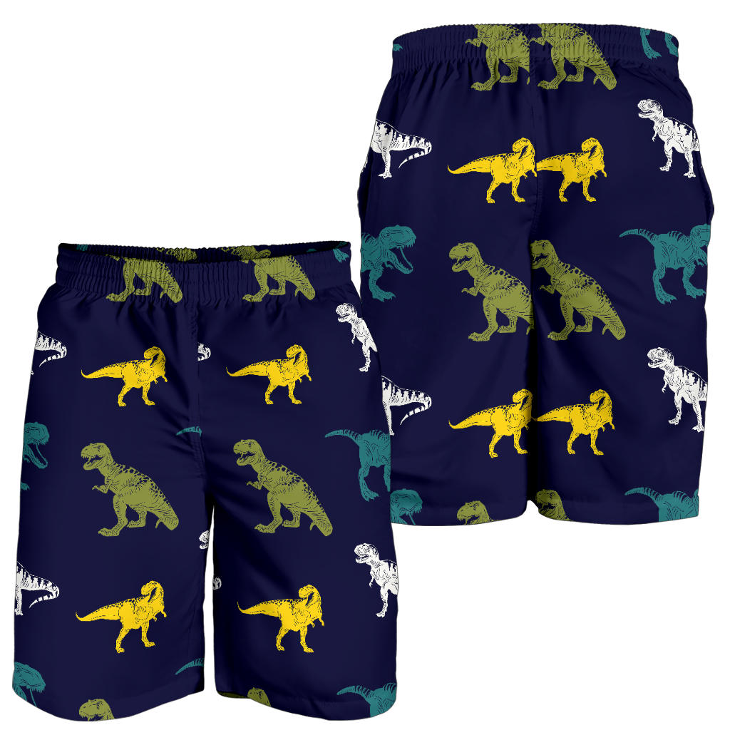 T Rex Pattern Print Design A07 Mens Shorts