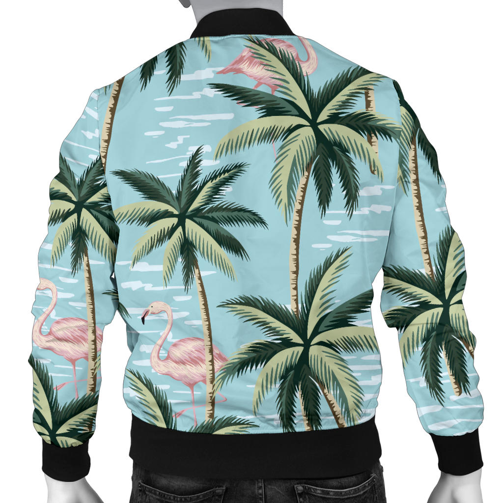 Palm Tree Pattern Print Design PT05 Men Bomber Jacket