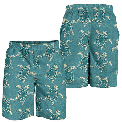 Sea Turtle Pattern Print Design T02 Mens Shorts