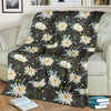 Daisy Pattern Print Design DS08 Fleece Blanket