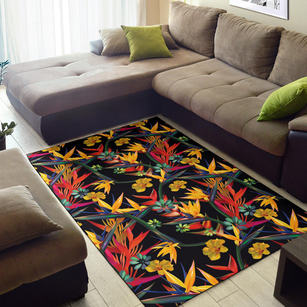 Bird Of Paradise Pattern Print Design BOP016 Area Rugs