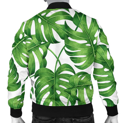 Palm Leaves Pattern Print Design PL08 Men Bomber Jacket