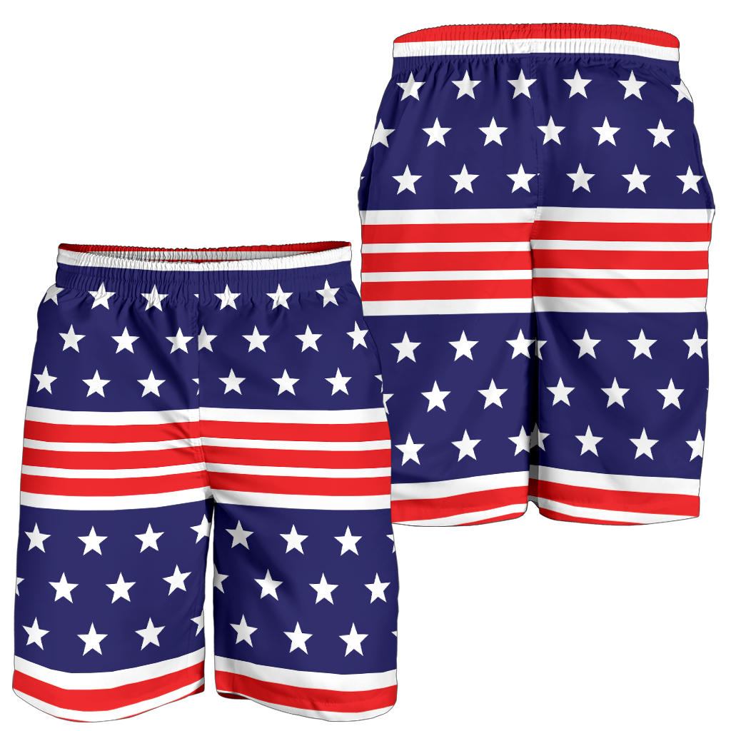 Patriotic Pattern Print Design A04 Mens Shorts