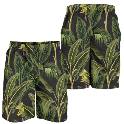 Banana Leaf Pattern Print Design BL04 Mens Shorts