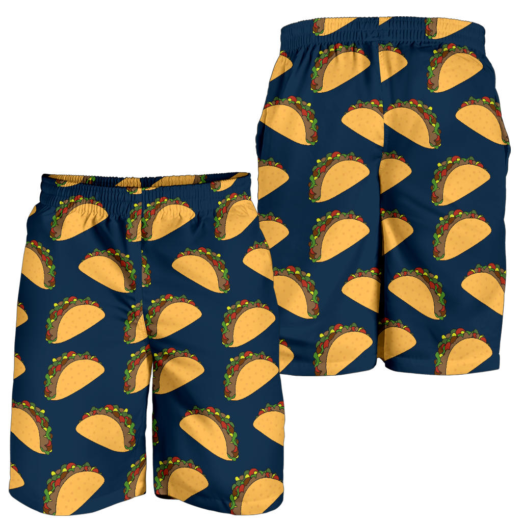 Taco Pattern Print Design TC04 Mens Shorts