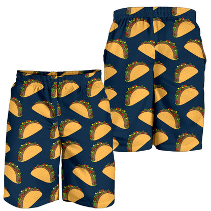 Taco Pattern Print Design TC04 Mens Shorts