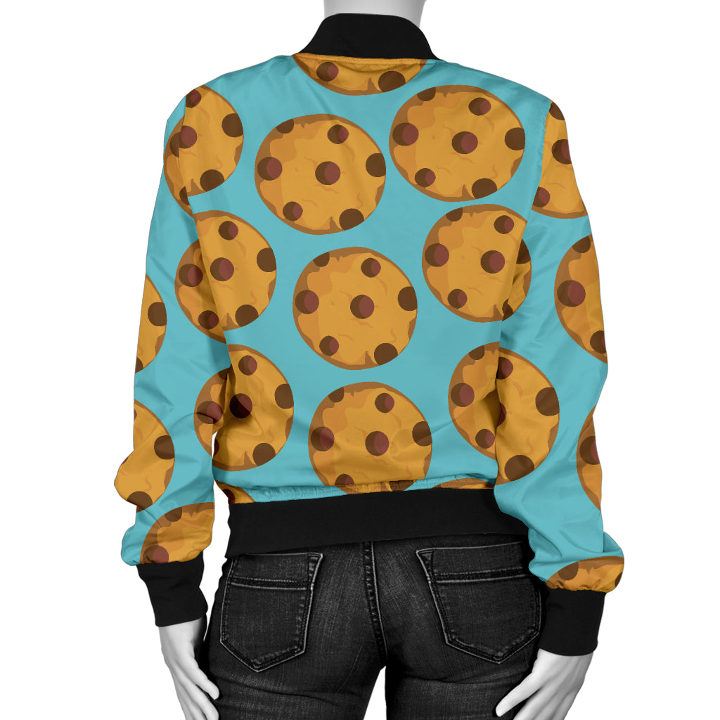 Cookie Pattern Print Design 01 Women's Bomber Jacket