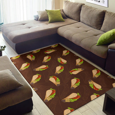 Taco Pattern Print Design TC08 Area Rugs