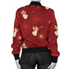 Angel Pattern Print Design 07 Women's Bomber Jacket