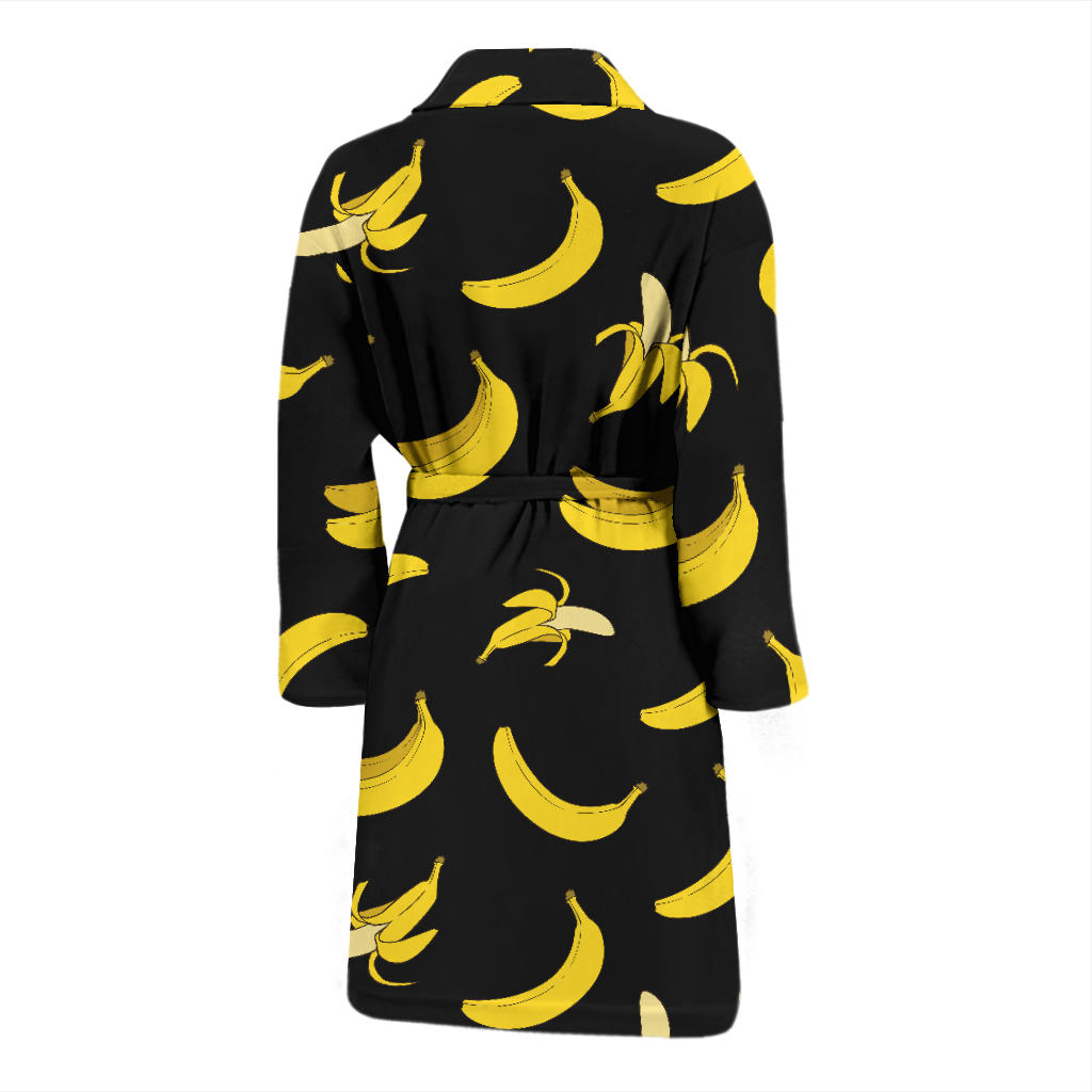 Banana Pattern Print Design BA05 Men Bathrobe
