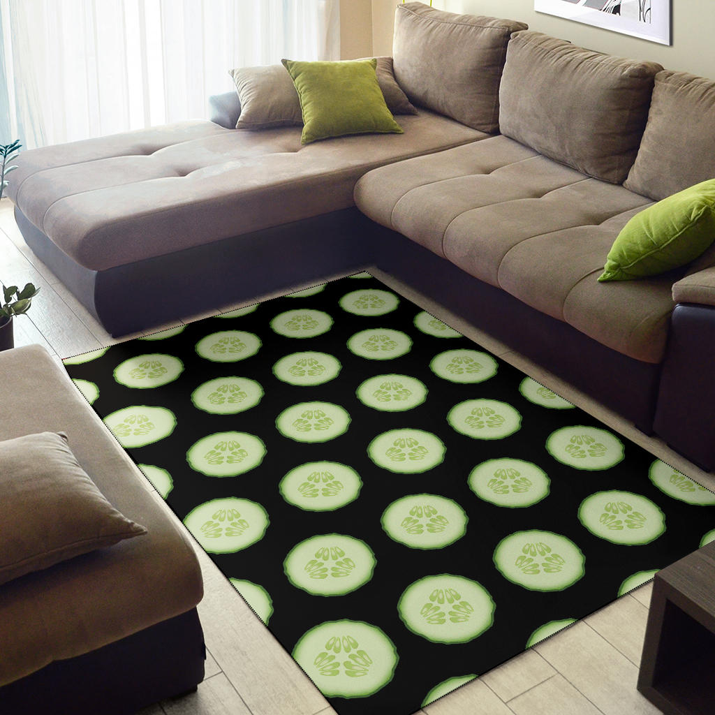 Cucumber Pattern Print Design CC02 Area Rugs