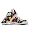 Hibiscus Pattern Print Design HB025 Sneakers White Bottom Shoes