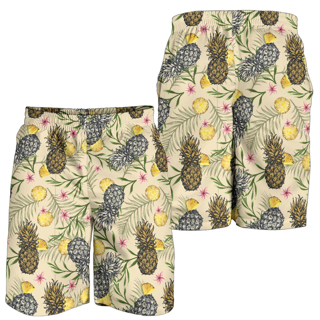 Pineapple Pattern Print Design PP012 Mens Shorts