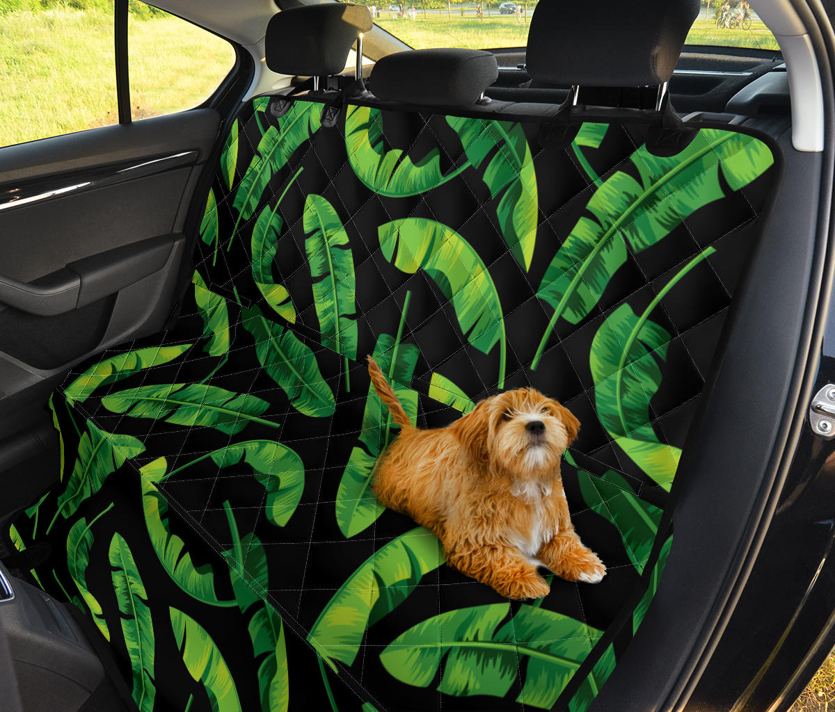 Banana Leaf Pattern Print Design BL02 Rear Dog  Seat Cover