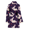 Rabbit Pattern Print Design RB016 Women Bathrobe